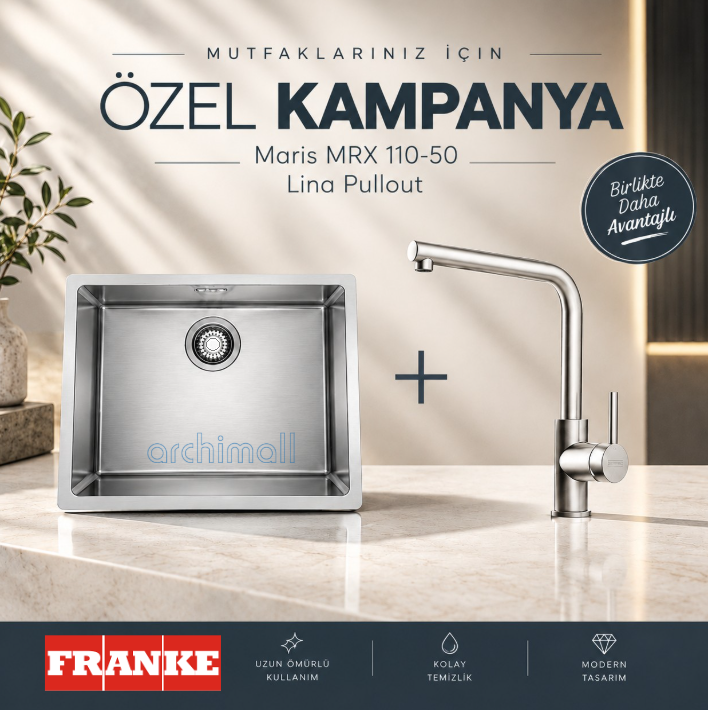 Franke Maris Mrx 110-50 Inox Mutfak Evye Seti