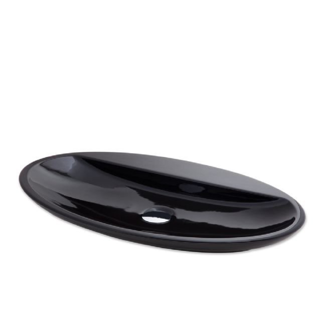 Sarin Siyah Oval Tezgah Üstü Lavabo