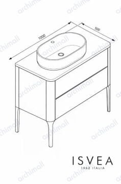 İsvea Sogno Banyo Dolabı Gece Mavisi