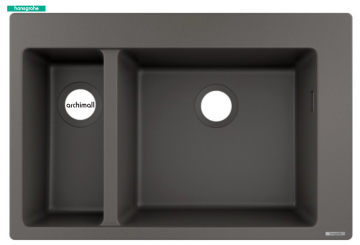 Hansgrohe S510-F635 Ankastre Eviye Taş Grisi