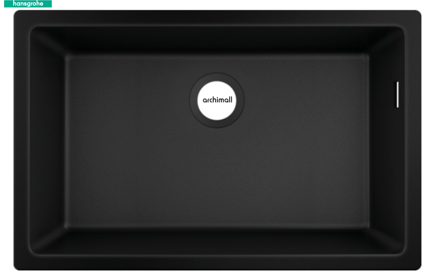Hansgrohe S510-U660 Tezgah Altı Grafit Siyahı Eviye