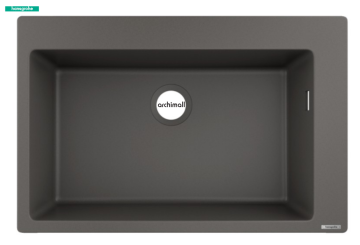 Hansgrohe S510-U660 Tezgah Üstü Taş Grisi Eviye