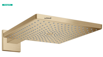 Hansgrohe Raindance E Mat Bronz Tepe Duşu Duş Dirseği İle