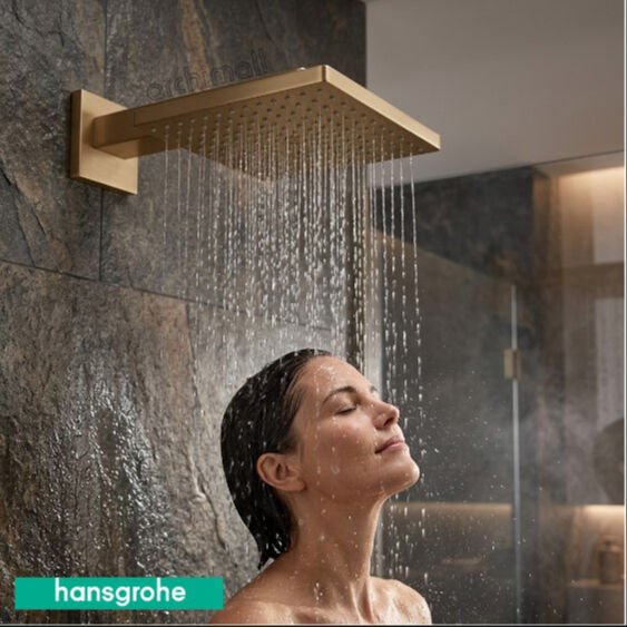 Hansgrohe Raindance E Mat Bronz Tepe Duşu Duş Dirseği İle