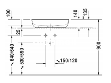 Duravit Luv Duraceram Çanak Lavabo 60 cm
