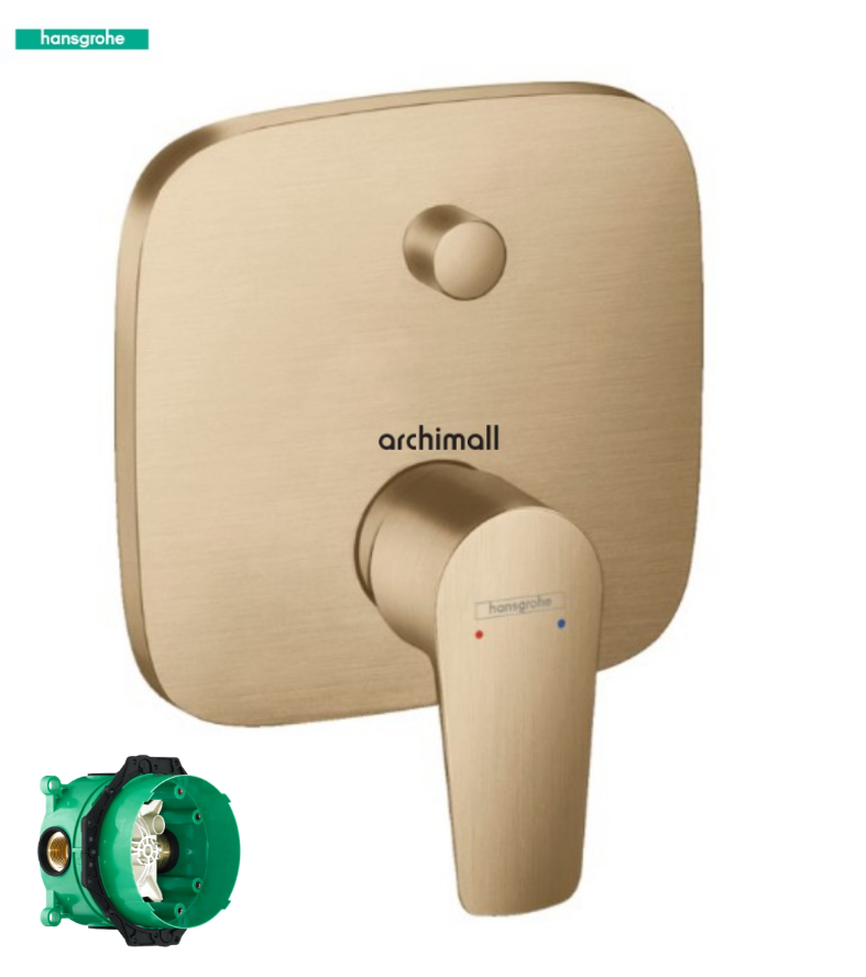 Hansgrohe Talis E Mat Bronz Ankastre Banyo Bataryası Set