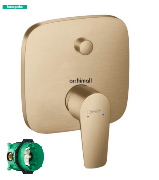 Hansgrohe Talis E Mat Bronz Ankastre Banyo Bataryası Set