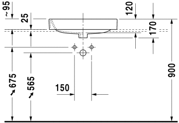 Duravit Happy D.2 Lavabo 60 cm